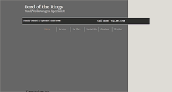 Desktop Screenshot of lotr-audivw.com